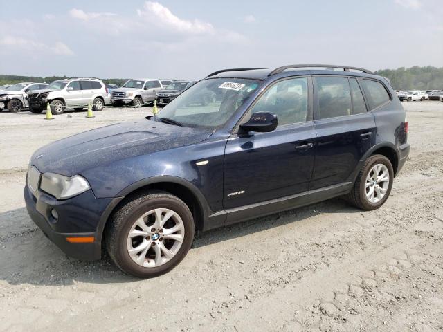 WBXPC9C43AWJ33443 - 2010 BMW X3 XDRIVE30I BLUE photo 1