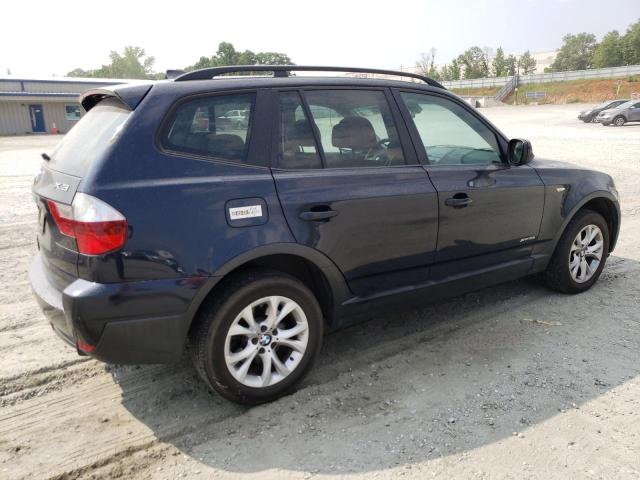 WBXPC9C43AWJ33443 - 2010 BMW X3 XDRIVE30I BLUE photo 3