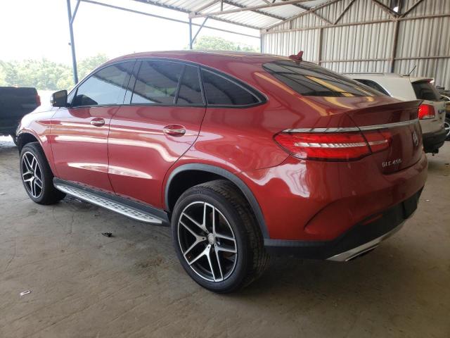 4JGED6EB5GA014631 - 2016 MERCEDES-BENZ GLE COUPE 450 4MATIC RED photo 2