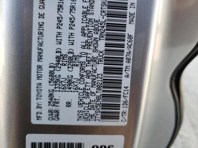 3TYSX5EN8LT002123 - 2020 TOYOTA TACOMA ACCESS CAB ვერცხლისფერი ფოტო 13