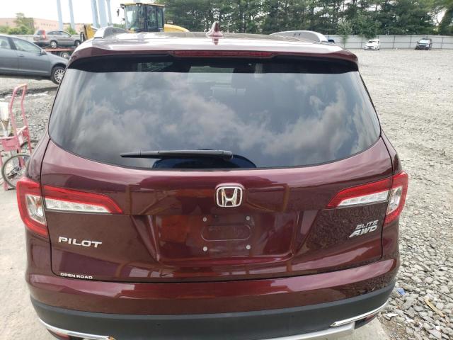 5FNYF6H06KB081180 - 2019 HONDA PILOT ELITE BURGUNDY photo 6