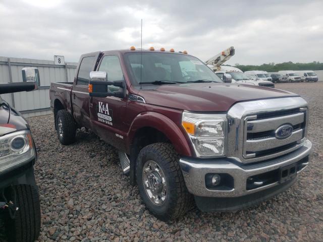 1FT8W3B66CEC94449 - 2012 FORD F350 SUPER DUTY BURGUNDY photo 4