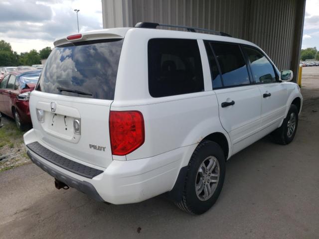 5FNYF18695B013399 - 2005 HONDA PILOT EXL WHITE photo 4