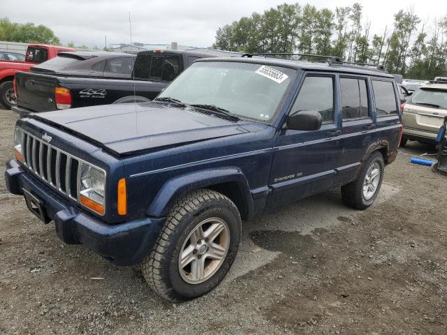 1J4FF68S5YL130006 - 2000 JEEP CHEROKEE LIMITED BLUE photo 1