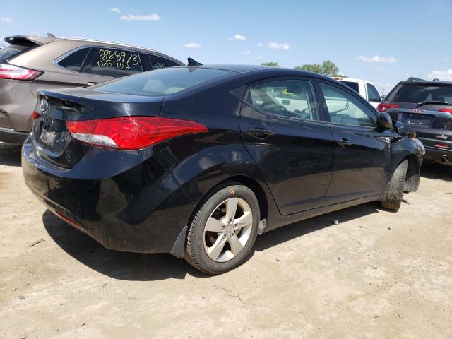 5NPDH4AE4DH383798 - 2013 HYUNDAI ELANTRA GLS BLACK photo 3