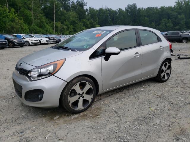 KNADN5A31C6038523 - 2012 KIA RIO EX SILVER photo 1