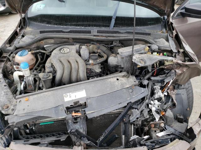 3VW2K7AJ3CM349946 - 2012 VOLKSWAGEN JETTA BASE Marron photo 11