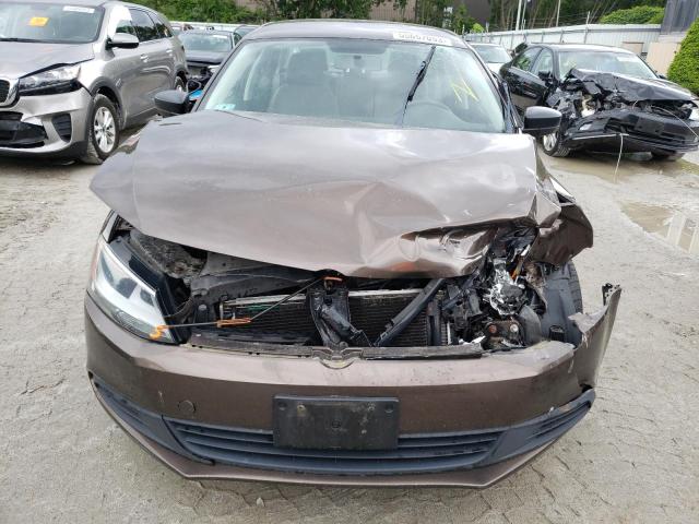 3VW2K7AJ3CM349946 - 2012 VOLKSWAGEN JETTA BASE Marron photo 5