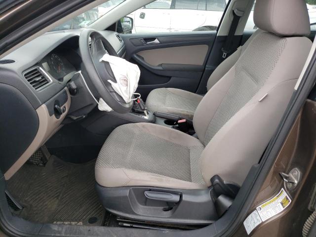 3VW2K7AJ3CM349946 - 2012 VOLKSWAGEN JETTA BASE Marron photo 7