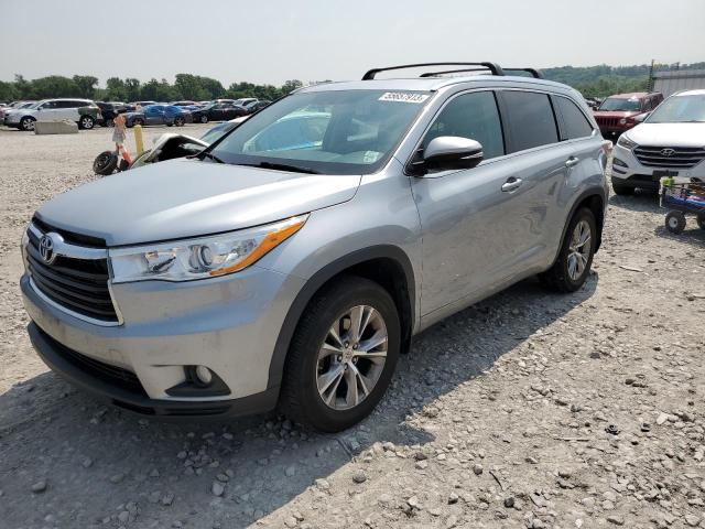 5TDKKRFH6ES014381 - 2014 TOYOTA HIGHLANDER XLE Gümüş foto 1
