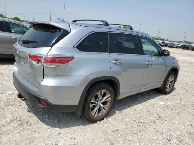 5TDKKRFH6ES014381 - 2014 TOYOTA HIGHLANDER XLE Gümüş foto 3