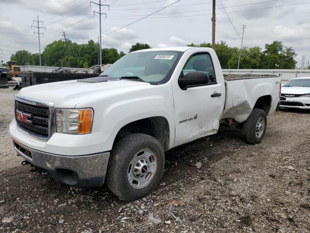 1GT02ZCG7CZ177426 - 2012 GMC SIERRA K2500 HEAVY DUTY WHITE photo 1