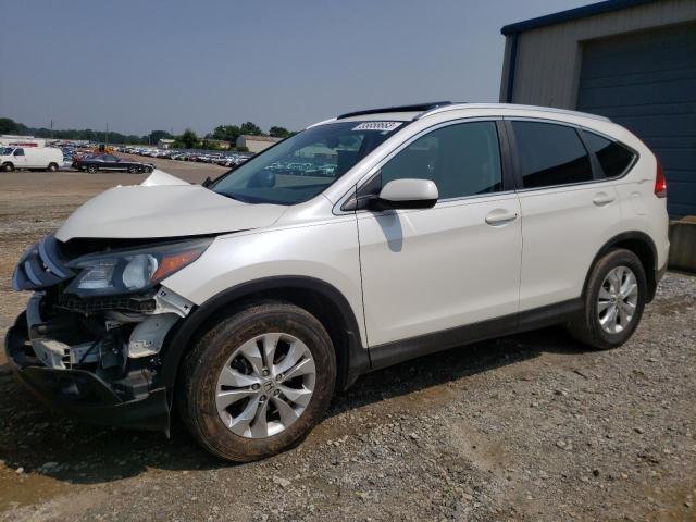 5J6RM3H77EL037206 - 2014 HONDA CR-V EXL WHITE photo 1