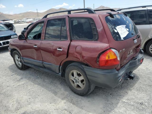 KM8SC13D23U431467 - 2003 HYUNDAI SANTA FE GLS BURGUNDY photo 2