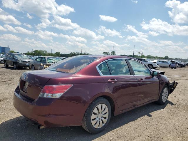 1HGCP2F37AA137892 - 2010 HONDA ACCORD LX BURGUNDY photo 3