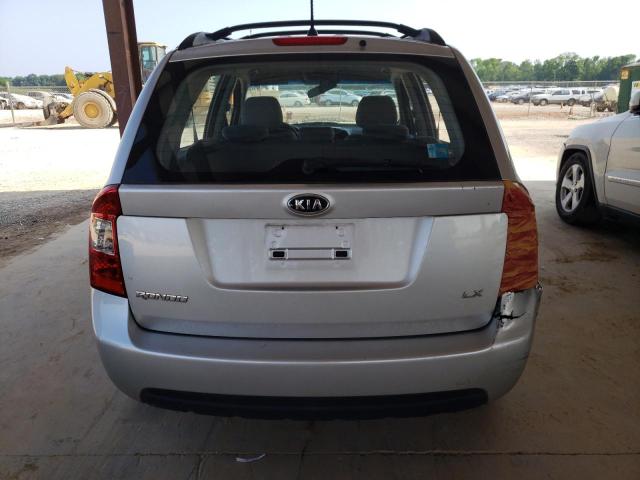 KNAFG525687208962 - 2008 KIA RONDO BASE SILVER photo 6