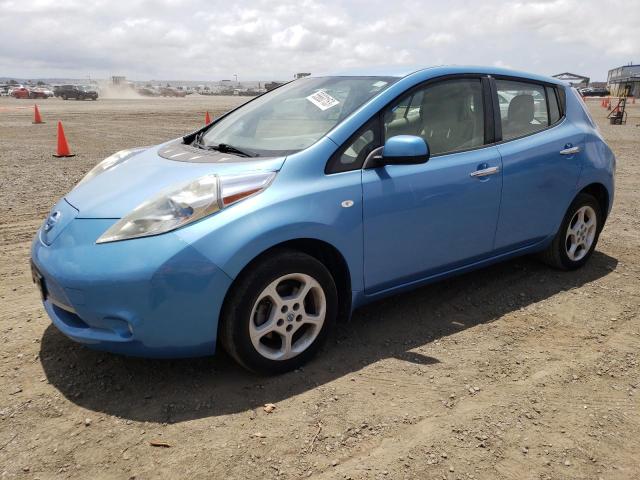 JN1AZ0CP1BT007353 - 2011 NISSAN LEAF SV BLUE photo 1