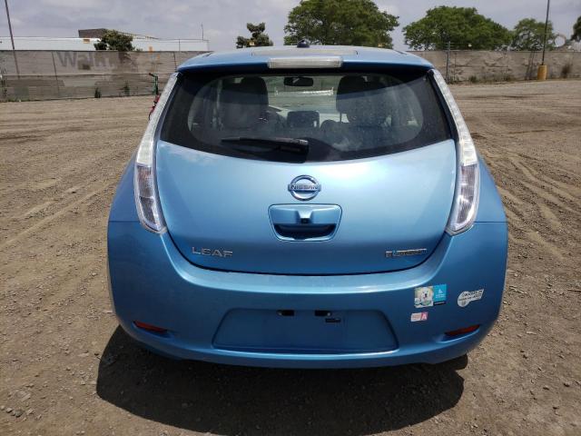 JN1AZ0CP1BT007353 - 2011 NISSAN LEAF SV BLUE photo 6