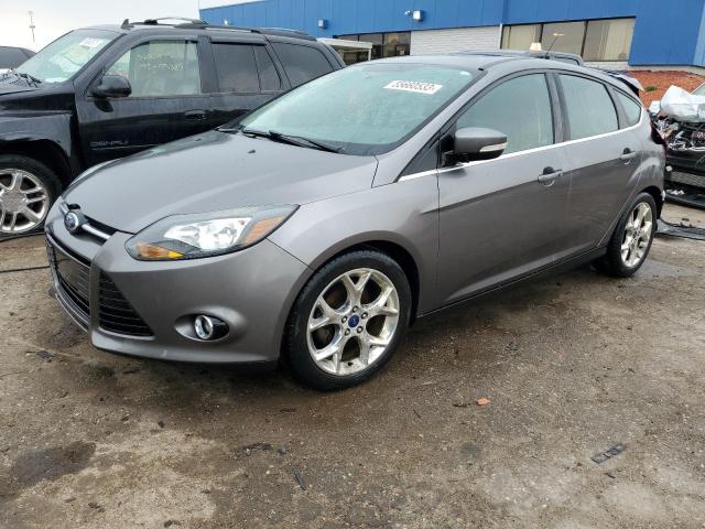 1FADP3N26EL182825 - 2014 FORD FOCUS TITANIUM GRAY photo 1