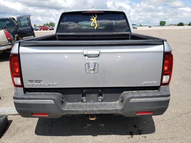 5FPYK3F49HB007087 - 2017 HONDA RIDGELINE RTS SILVER photo 6