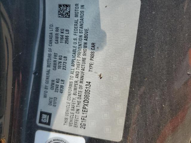 2G1FL1EPXD9805134 - 2013 CHEVROLET CAMARO ZL1 GRAY photo 12