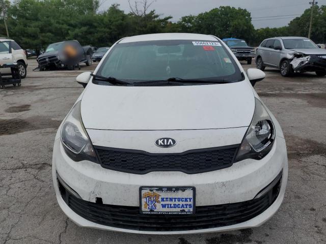 KNADM4A39G6001433 - 2016 KIA RIO LX WHITE photo 5