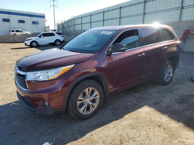 5TDJKRFH7ES012392 - 2014 TOYOTA HIGHLANDER XLE BURGUNDY photo 1