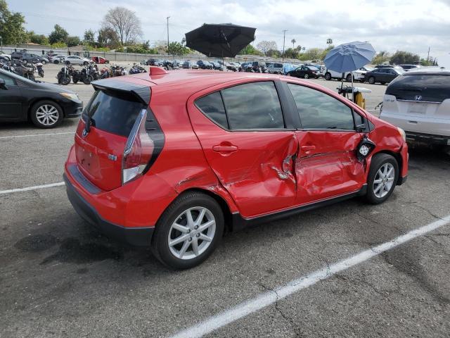 JTDKDTB38H1592209 - 2017 TOYOTA PRIUS C RED photo 3