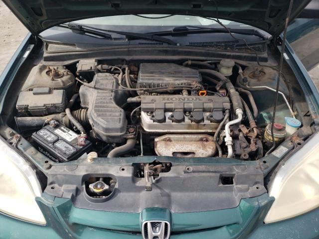 1HGEM22502L037891 - 2002 HONDA CIVIC LX GREEN photo 11