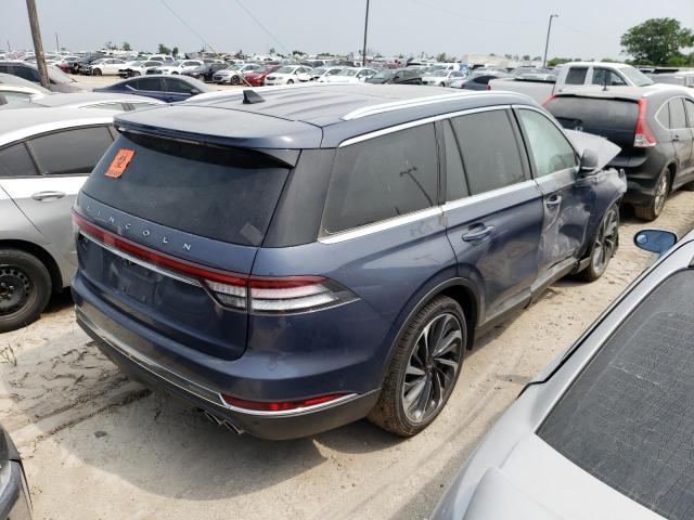 5LM5J7XC4MGL04062 - 2021 LINCOLN AVIATOR RESERVE BLUE photo 3