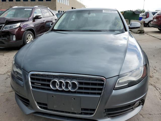 WAUKFAFL1CN014623 - 2012 AUDI A4 PRESTIGE GRAY photo 5