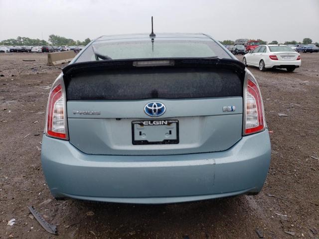 JTDKN3DU1E1738836 - 2014 TOYOTA PRIUS BLUE photo 6