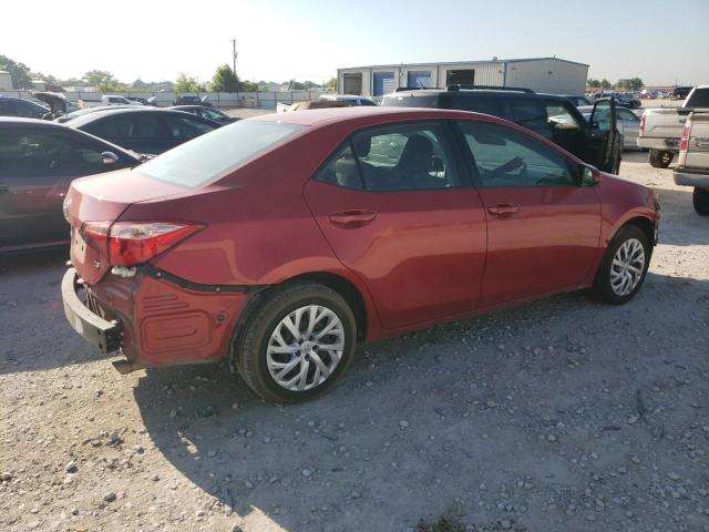 5YFBURHE9KP939657 - 2019 TOYOTA COROLLA L RED photo 3