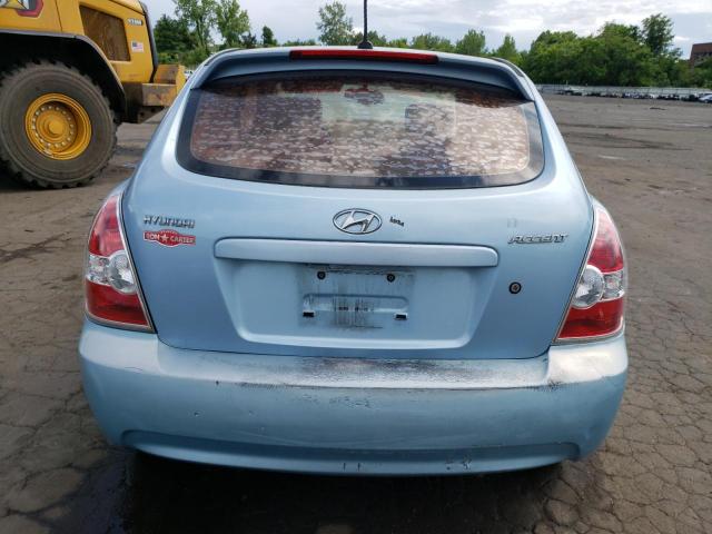 KMHCM36C79U128063 - 2009 HYUNDAI ACCENT GS BLUE photo 6