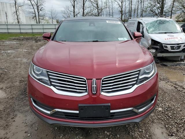 2LMTJ8LRXGBL62686 - 2016 LINCOLN MKX RESERVE RED photo 5