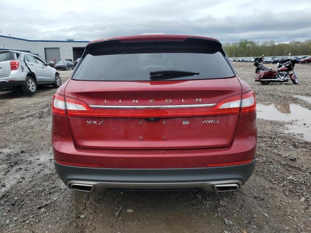 2LMTJ8LRXGBL62686 - 2016 LINCOLN MKX RESERVE RED photo 6