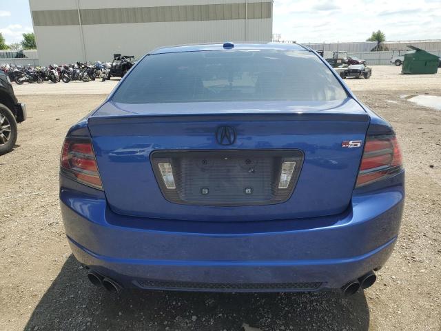 19UUA76537A021375 - 2007 ACURA TL TYPE S BLUE photo 6