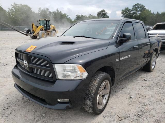 1D7RV1CT8BS651281 - 2011 DODGE RAM BLACK photo 2