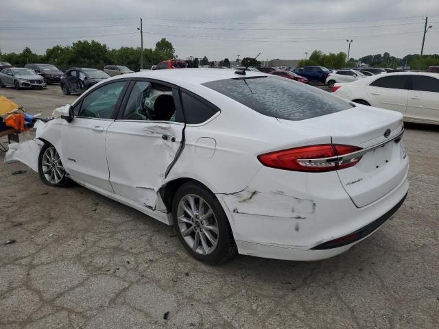 3FA6P0LU0HR223273 - 2017 FORD FUSION SE HYBRID WHITE photo 2