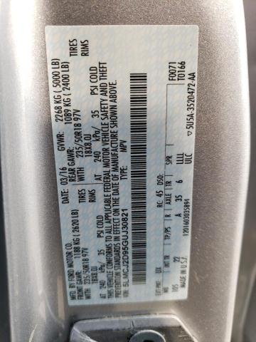 5LMCJ2D95GUJ30821 - 2016 LINCOLN MKC SELECT 银色 照片 13