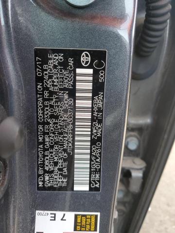 JTDKARFP8H3037130 - 2017 TOYOTA PRIUS PRIM 灰色 照片 12