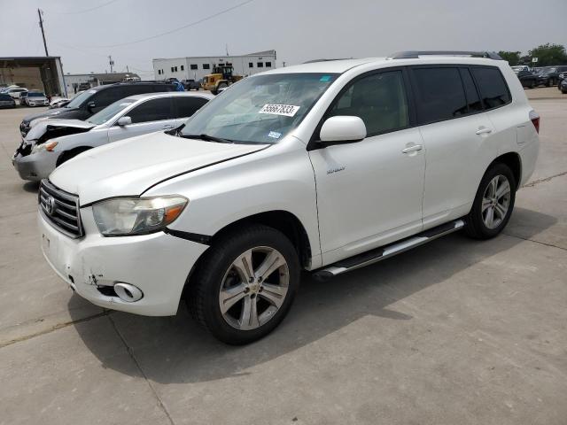 JTEDS43A982014191 - 2008 TOYOTA HIGHLANDER SPORT WHITE photo 1