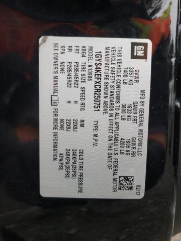 1GYS4KEFXCR250751 - 2012 CADILLAC ESCALADE ESV PLATINUM შავი ფოტო 13