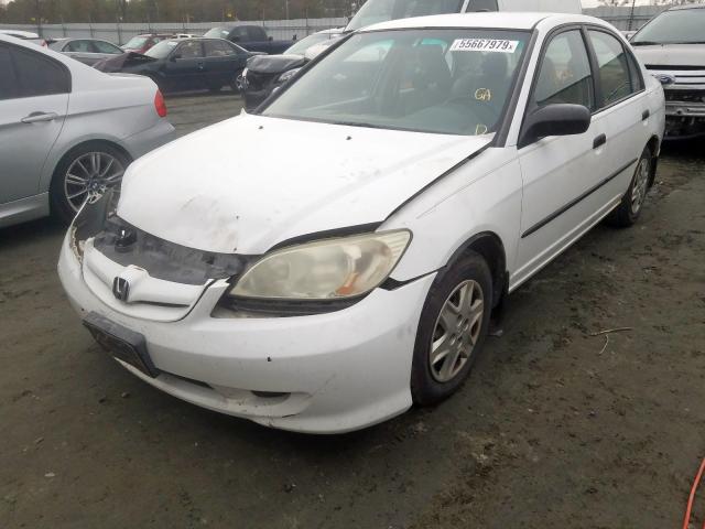 2HGES16325H566107 - 2005 HONDA CIVIC DX VP  photo 2