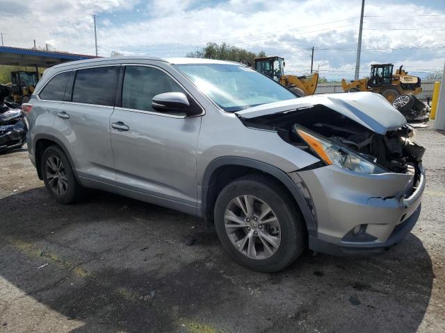 5TDJKRFH8ES071774 - 2014 TOYOTA HIGHLANDER XLE SILVER photo 4