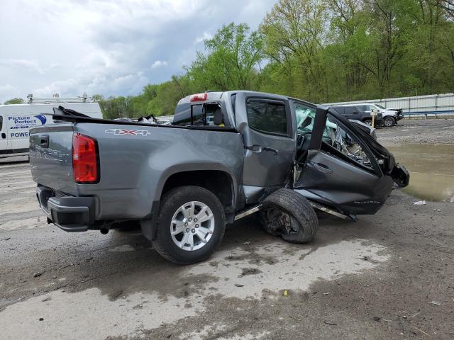 1GCGTCENXM1292817 - 2021 CHEVROLET COLORADO LT GRAY photo 3