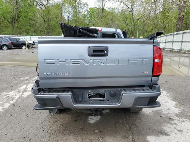 1GCGTCENXM1292817 - 2021 CHEVROLET COLORADO LT GRAY photo 6