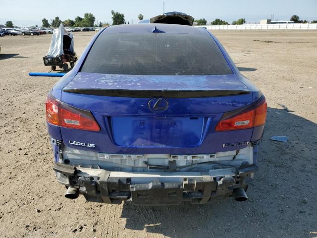 JTHBE262265006973 - 2006 LEXUS IS 350 BLUE photo 6