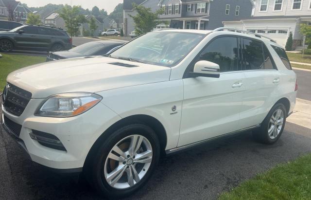 4JGDA5HB0CA042373 - 2012 MERCEDES-BENZ ML 350 4MATIC WHITE photo 2