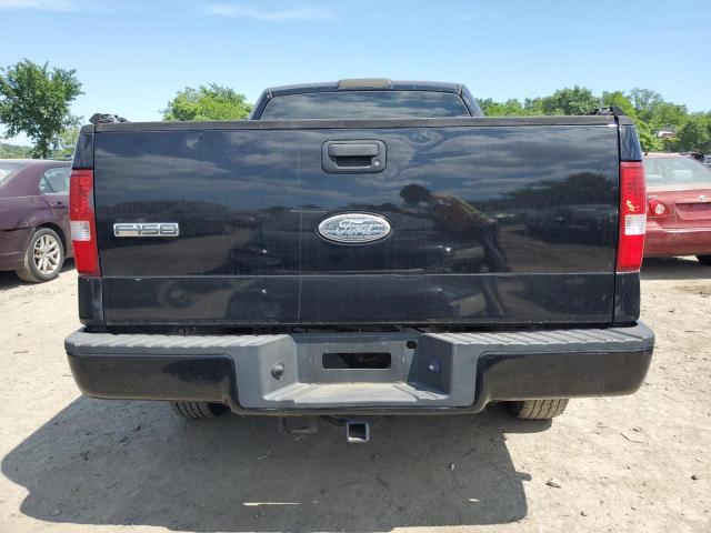 1FTRX14W26NB10891 - 2006 FORD F150 BLACK photo 6